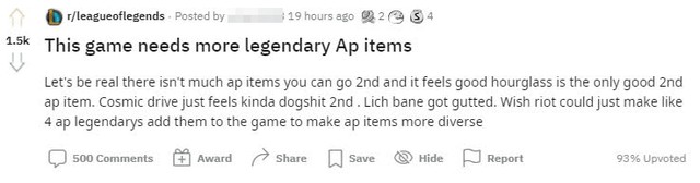 Riot thừa nhận chơi Pháp Sư chán òm, cộng đồng đề xuất tạo thêm nhiều trang bị Huyền thoại mang SMPT - Ảnh 2. Riot thừa nhận chơi Pháp Sư chán òm, cộng đồng đề xuất tạo thêm nhiều trang bị Huyền thoại mang SMPT - Ảnh 2.