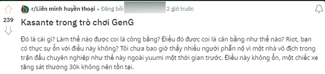 Khán giả LMHT cũng đề nghị Riot xử lý K'Sante khẩn cấp