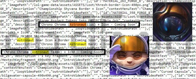 Không chỉ Vũ Khí Tối Thượng, game thủ phát hiện thêm những tướng sẽ có skin Phi Hành Gia cùng Bard - Ảnh 6.