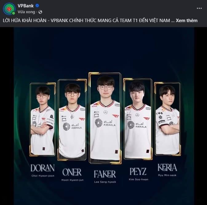 Toàn đội T1 sẽ qua Việt Nam, khán giả tiếc nuối 1 cái tên- Ảnh 1. Toàn đội T1 sẽ qua Việt Nam, khán giả tiếc nuối 1 cái tên- Ảnh 1.