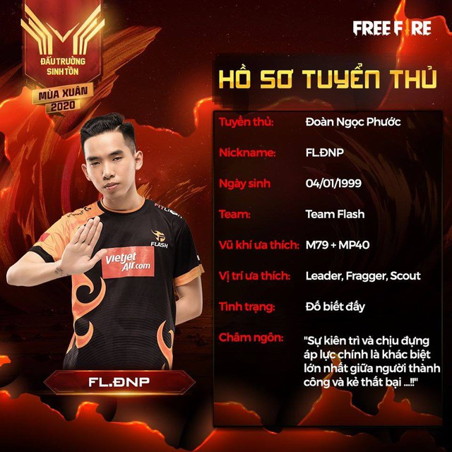 Team Flash Free Fire: Chúng tôi không ngại bất kì đối thủ nào tại Chung kết Đấu Trường Sinh Tồn mùa xuân 2020 - Ảnh 4. Team Flash Free Fire: Chúng tôi không ngại bất kì đối thủ nào tại Chung kết Đấu Trường Sinh Tồn mùa xuân 2020 - Ảnh 4.