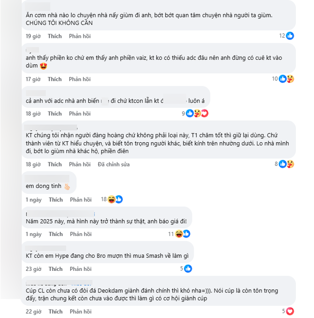 Fan KT bùng nổ bức xúc hướng về BLV Hoàng Sama Fan KT bùng nổ bức xúc hướng về BLV Hoàng Sama