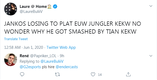 Người anh em Jankos bị cả Châu Âu troll - Đi rừng thua cả rank Bạch Kim thì bảo sao bị Tian hành - Ảnh 4.