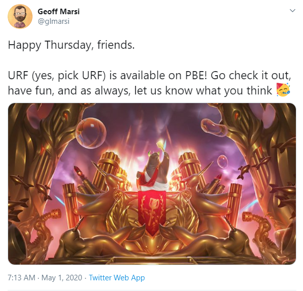 Riot chính thức mang trở lại URF chọn tướng, báo hiệu cho sự kiện siêu khủng mới sắp cập bến LMHT - Ảnh 3. Riot chính thức mang trở lại URF chọn tướng, báo hiệu cho sự kiện siêu khủng mới sắp cập bến LMHT - Ảnh 3.