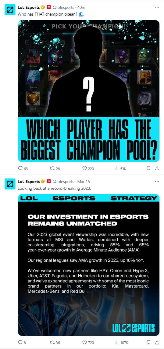 Nhưng chuyên trang về LMHT chuyên nghiệp của Riot không có bất kỳ thông tin nào liên quan VCS mà chỉ là những bài đăng cộng đồng bình thường "vô thưởng vô phạt"