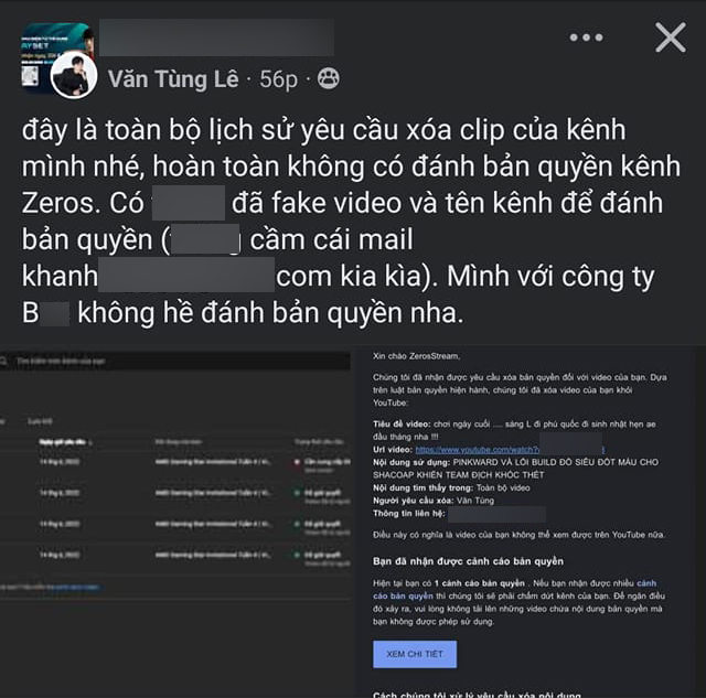 Văn Tùng phải lên tiếng đính chính