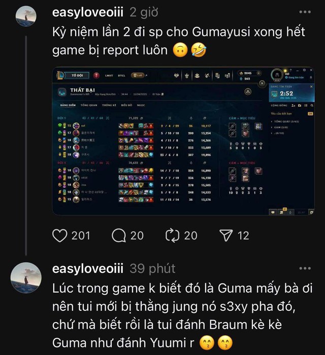 Leo rank cùng Gumayusi, sao GAM bị block vì... “trở thành gánh nặng”- Ảnh 1.