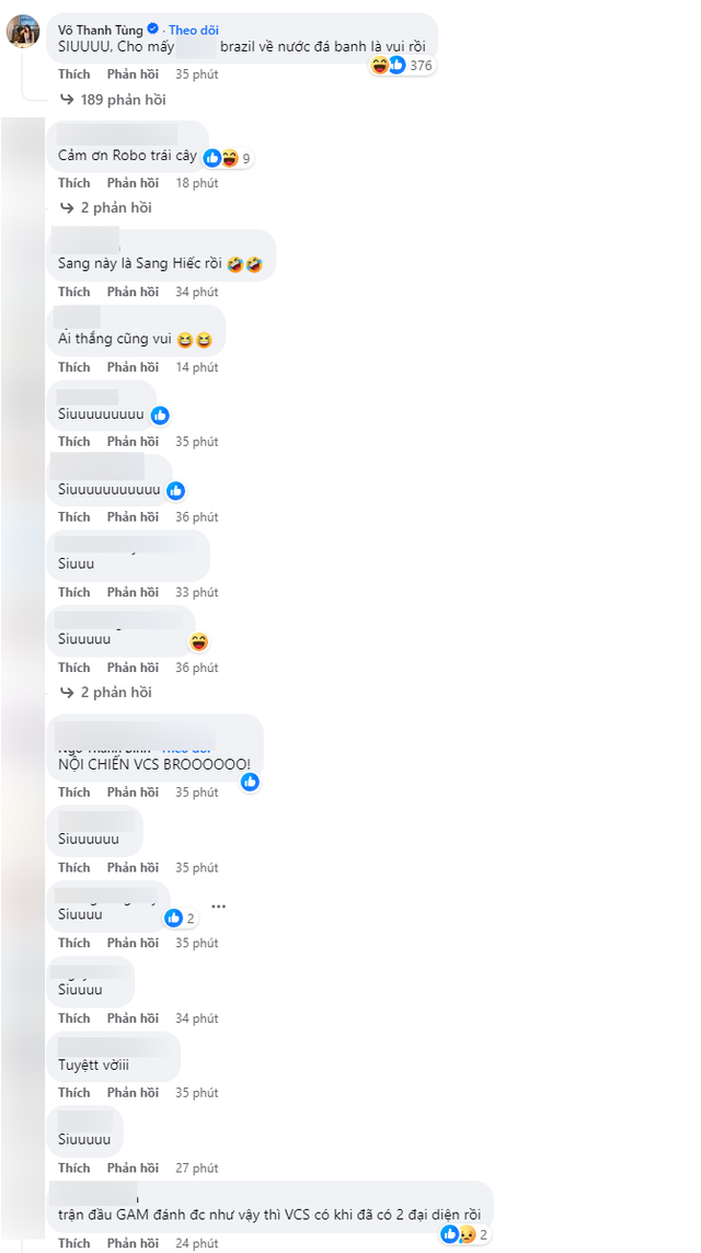 Khán giả VCS bùng nổ phấn khích