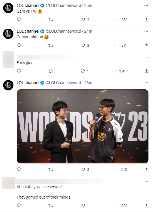 Khán giả quốc tế cũng chung vui cùng GAM