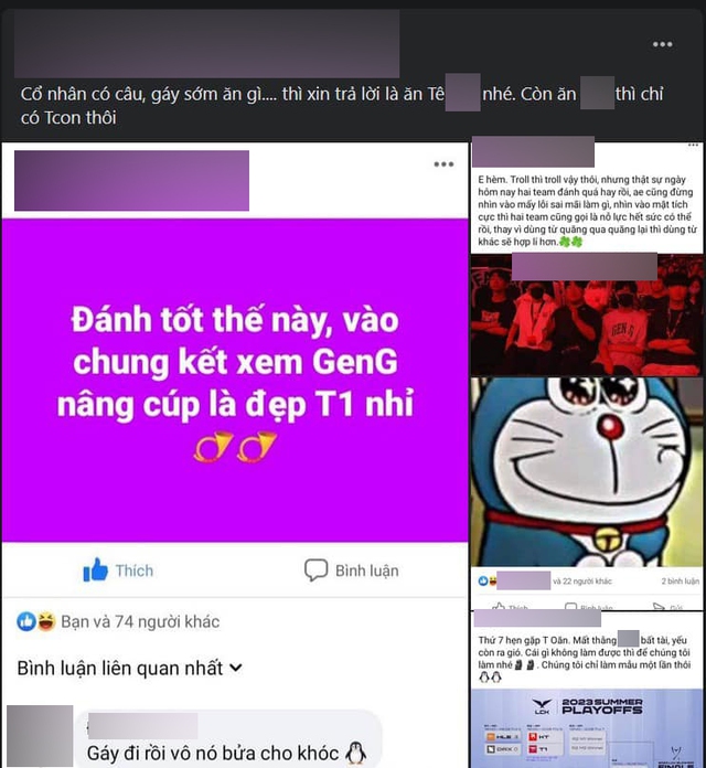 Rất nhiều bài đăng "pressing" T1 qua từng trận, kể cả khi họ thắng hay thua