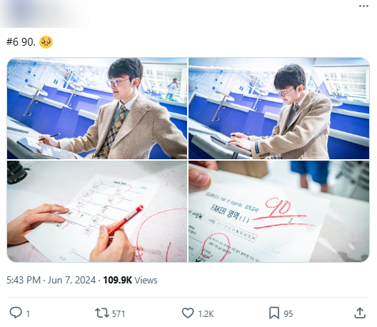 Faker chỉ đạt 90 điểm dù toàn là các câu hỏi về anh