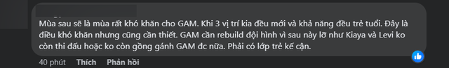 Nhưng cũng có ý kiến cho rằng đó là điều cần thiết cho tương lai của GAM
