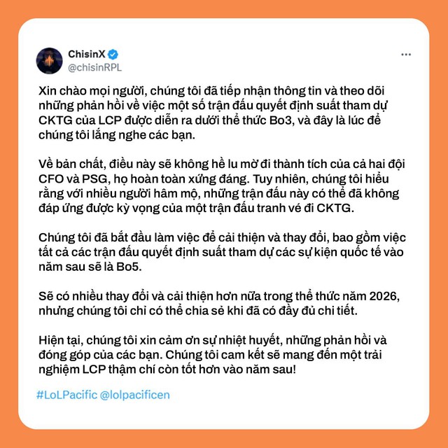 Đại diện Riot phải lên tiếng khẩn cấp vì thể thức bất hợp lý ở LCP, ảnh hưởng trực tiếp VCS- Ảnh 2.