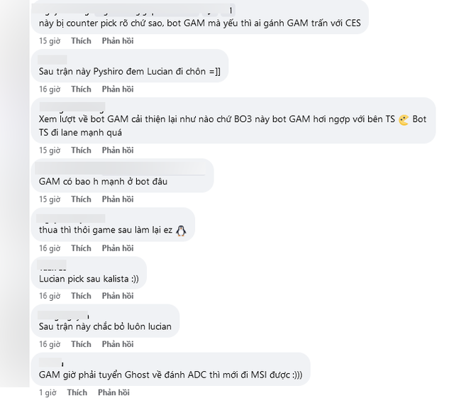 Nhiều ý kiến xoay quanh lý do GAM bại trận và đa phần là hướng về cặp bot