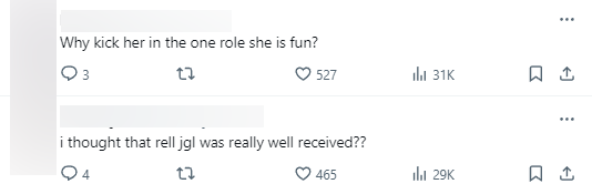 Khán giả cũng tiếc nuối khi Rell bị xóa bỏ khỏi vị trí Đi Rừng: "Tại sao lại bỏ Rell ra khỏi vị trí thú vị nhất của cô ấy?", "Tôi nghĩ Rell Đi Rừng là một thay đổi hay đấy chứ?"