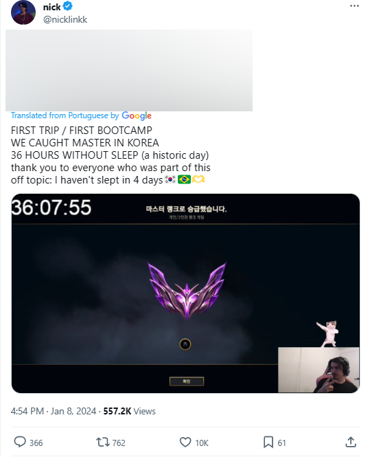 Và anh đã thực hiện trong hơn 36 tiếng liên tục không nghỉ