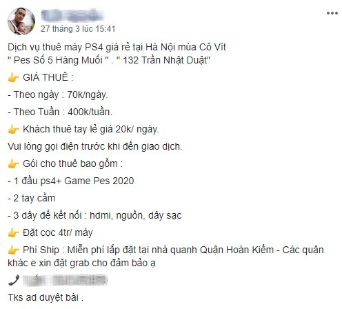 Xu hướng mới mùa dịch: Mở dịch vụ cho thuê PC, PS4 tận nhà, rẻ nhất 10.000 VND/ngày là đủ chiến mượt LMHT - Ảnh 4. Xu hướng mới mùa dịch: Mở dịch vụ cho thuê PC, PS4 tận nhà, rẻ nhất 10.000 VND/ngày là đủ chiến mượt LMHT - Ảnh 4.