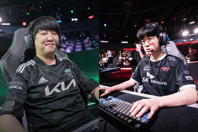 Anh có màn "khịa" 2 người đồng đội là Khan (bên trái) và Zeus - nguồn: Twitter