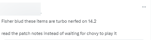 Khán giả cho rằng Fisher chẳng chịu đọc patch note cập nhật