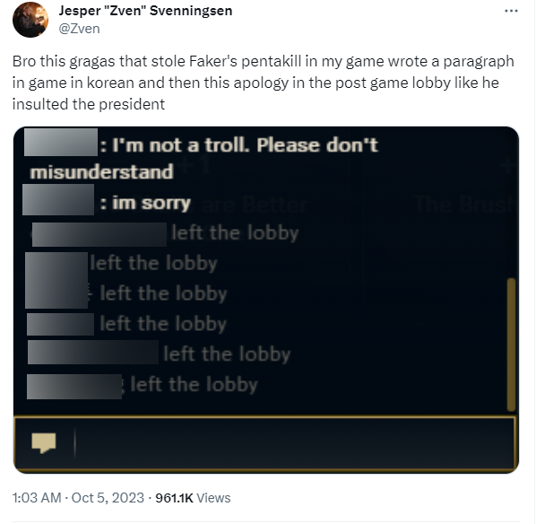 Zven chia sẻ chuyện game thủ phải xin lỗi rối rít sau khi "lỡ tay" cướp Pentakill của Faker