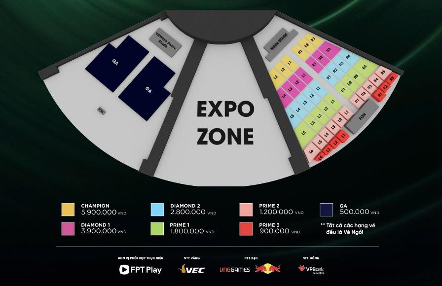 VPBank công bố seat map và giá vé Fan meeting của T1 tại Hà Nội- Ảnh 1. VPBank công bố seat map và giá vé Fan meeting của T1 tại Hà Nội- Ảnh 1.