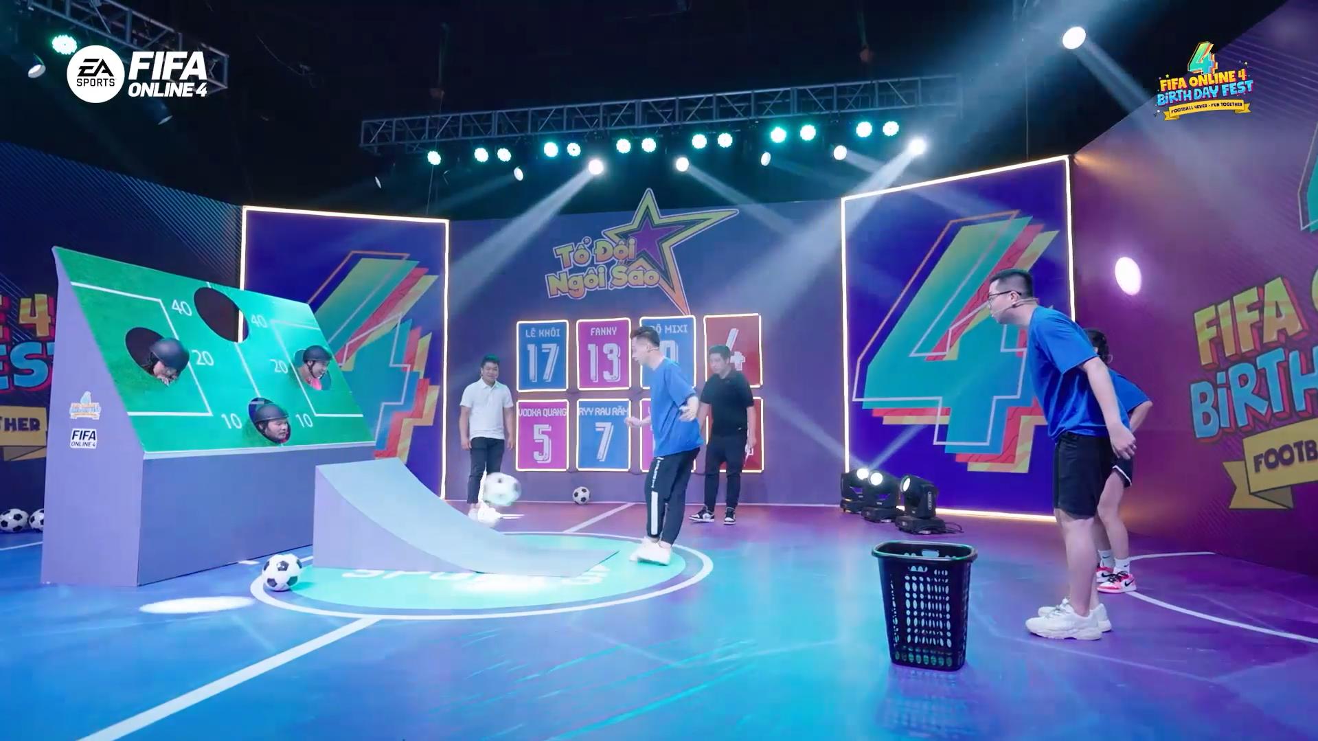 Độ Mixi, Đình Trọng đả bại Vinh Râu, Tiến Dũng trong Gameshow thực tế mừng sinh nhật FIFA Online 4 Birthday Fest - Ảnh 4.