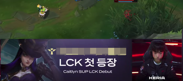 Caitlyn có màn ra mắt trong vị trí Hỗ Trợ tại LCK Mùa Xuân 2023 - nguồn: Twitter