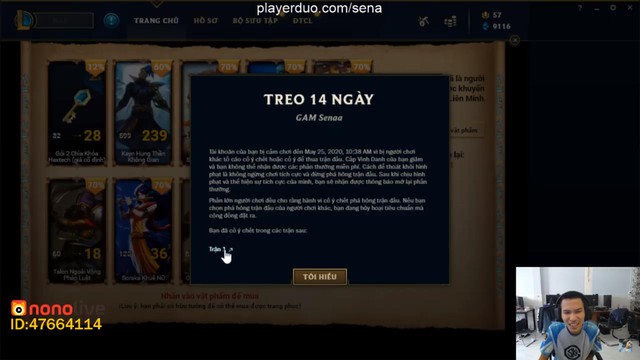 LMHT: Feed tới 16 mạng 1 game, ông trùm kiểm soát Sena bị khóa tài khoản ngay khi đang stream giữa chừng - Ảnh 3.