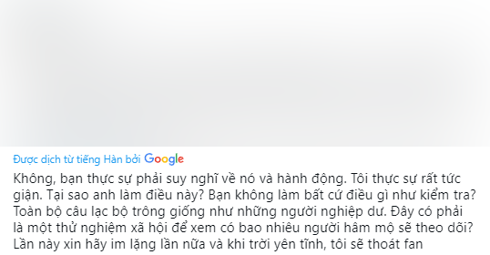 Fan cũng chán ngán và chất vấn tại sao Gen.G không kiểm tra các nội dung truyền thông và tuyên bố sẽ "thoát fan"