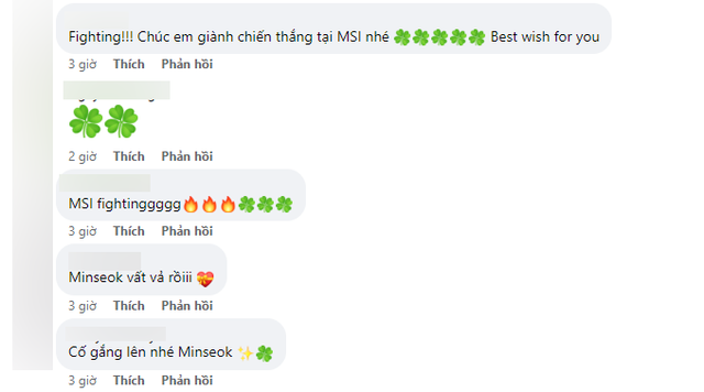 Đồng thời cũng gửi lời chúc đến Keria và T1