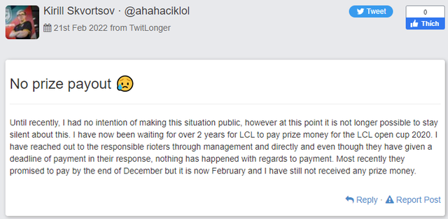 Nhiều tuyển thủ CKTG bóc phốt nợ lương vài năm chưa trả, cộng đồng đặt dấu hỏi về trách nhiệm của Riot - Ảnh 1.