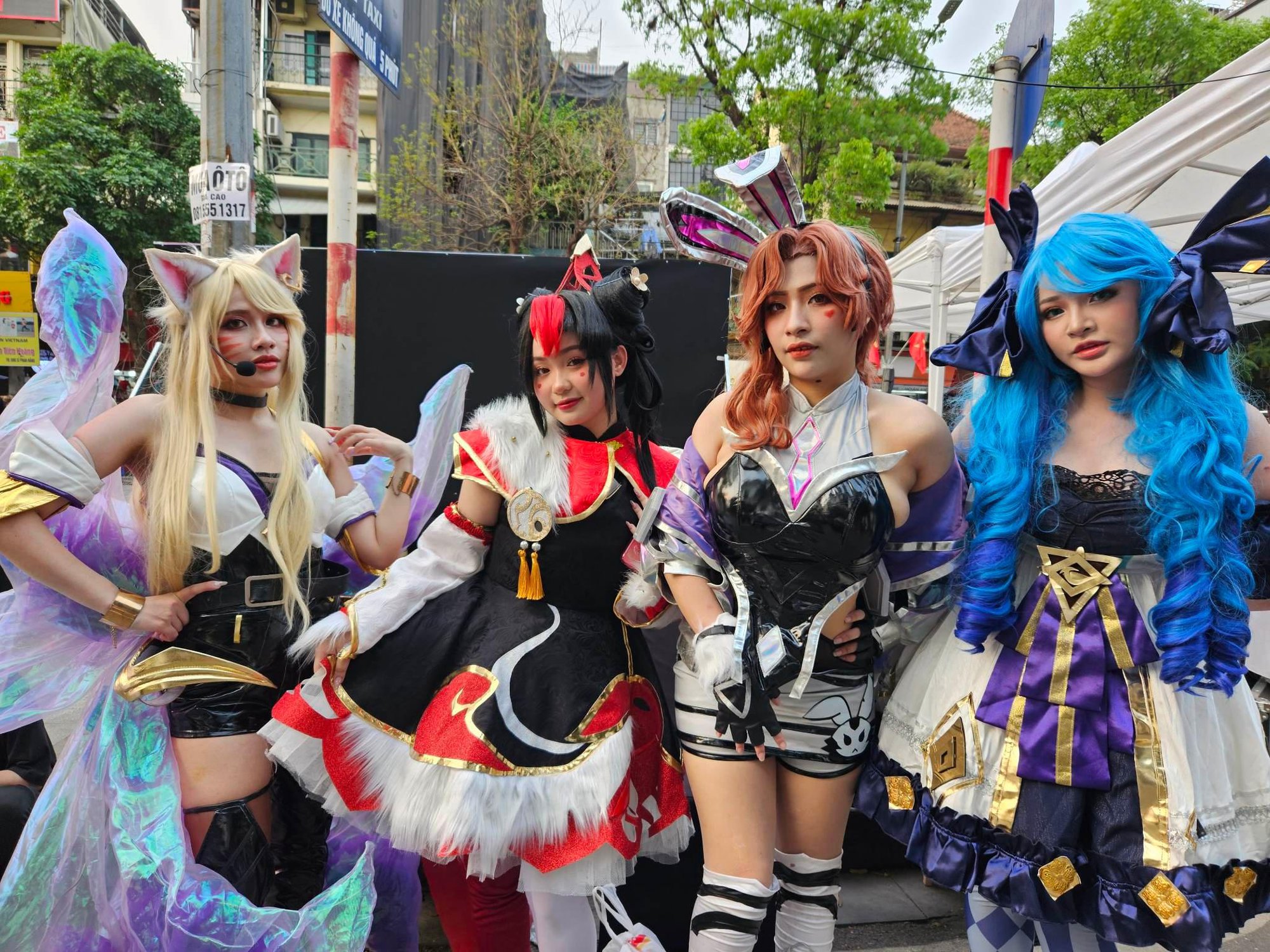 Các cosplayer tại Viewing Party đầu cầu Hà Nội - nguồn: Hoàng Dương