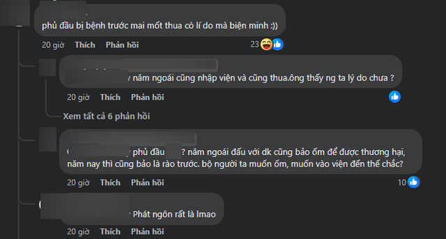 Nhưng cũng có ý kiến vô cùng tiêu cực thế này đây