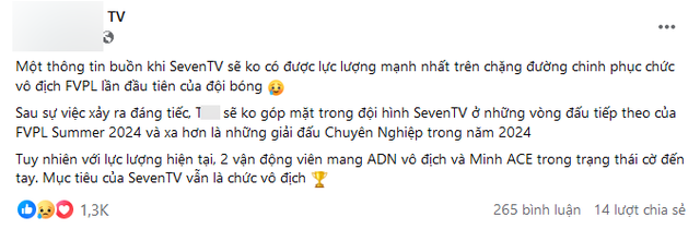 Các sự kiện của FC Online đã gỡ ảnh của T.T.A đồng thời phía STV cũng thông báo cấm thi đấu tuyển thủ này