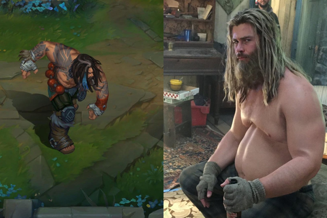Riot tung hình ảnh mới của Udyr rework, không còn giống Kaido nữa, fan lại liên tưởng đến... Thor Endgame - Ảnh 2.