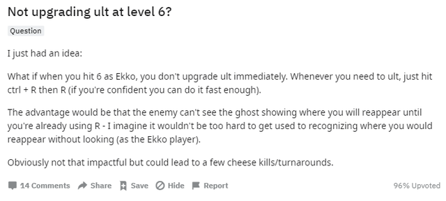 One champ Ekko chia sẻ lối chơi không học chiêu cuối ở cấp 6 khiến cộng đồng khen ngợi 200 IQ - Ảnh 3.
