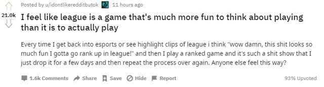 Cộng đồng LMHT cay đắng khi nhận ra sự thật - Đánh xếp hạng là cách hủy hoại cuộc đời nhanh nhất - Ảnh 2. Cộng đồng LMHT cay đắng khi nhận ra sự thật - Đánh xếp hạng là cách hủy hoại cuộc đời nhanh nhất - Ảnh 2.