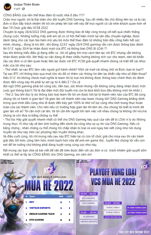 BLV Hoàng Luân lên tiếng về drama DNS: BTC không có nghĩa vụ cung cấp bằng chứng, khẳng định Riot cũng có tiền lệ - Ảnh 2. BLV Hoàng Luân lên tiếng về drama DNS: BTC không có nghĩa vụ cung cấp bằng chứng, khẳng định Riot cũng có tiền lệ - Ảnh 2.