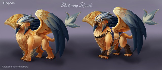 Hiệp sĩ lợn Sejuani lột xác đầy sang chảnh với skin fan-art Sejuani Cánh Bạc - Ảnh 4.