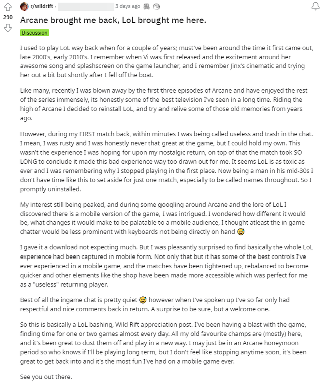 Game thủ cài lại game sau khi xem xong Arcane, ngay lập tức phải quay xe vì thói quen toxic của cộng đồng LMHT - Ảnh 3. Game thủ cài lại game sau khi xem xong Arcane, ngay lập tức phải quay xe vì thói quen toxic của cộng đồng LMHT - Ảnh 3.