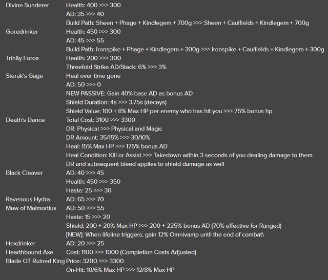 Ra mắt hơn 1 năm, Riot cuối cùng cũng thừa nhận Chùy Hấp Huyết và Móng Vuốt Sterak là một sai lầm - Ảnh 3.