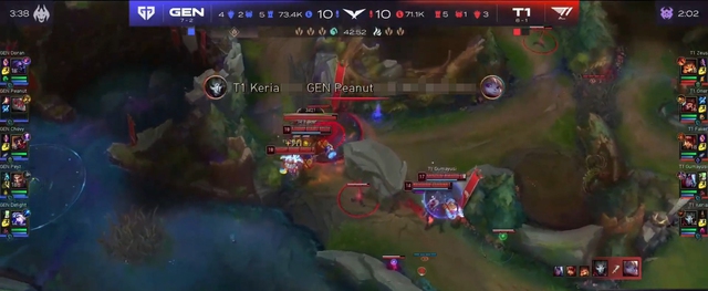 Peanut di chuyển lỗi dẫn đến bị hạ gục và thất bại sau đó cho Gen.G - nguồn: YouTube