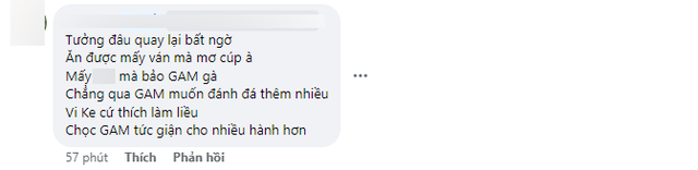 Một khán giả đùa về việc GAM có thể muốn đánh nhiều trận hơn nên mới thua VKE ở ngay trận playoffs đầu tiên của hai đội
