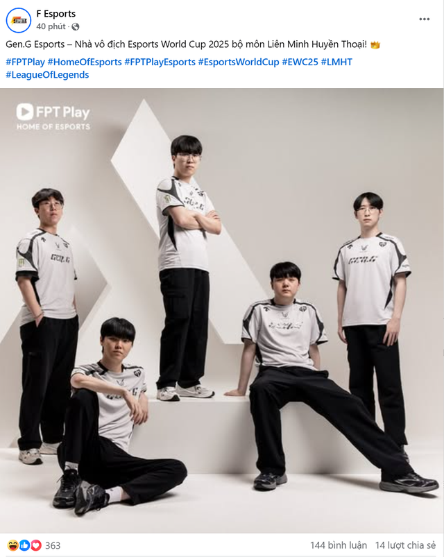 Cộng đồng fan Gen.G bùng nổ bức xúc vô lý sau chức vô địch EWC 2025 của đội nhà- Ảnh 3.