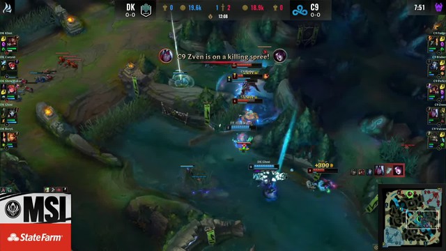 Khai mạc MSI 2021: Morgana đi rừng xuất trận, DWG KIA dễ dàng bóp nghẹt Cloud9 - Ảnh 3.