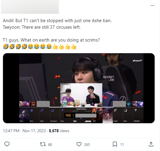 Xạ Thủ của KDF tiết lộ T1 còn 37 bài "dị" chưa sử dụng tại CKTG 2023