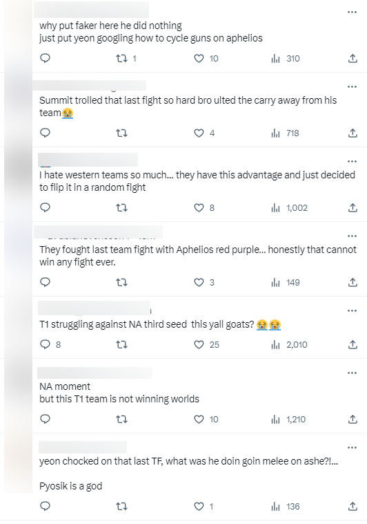 Thậm chí có ý kiến không tin tưởng T1 hiện tại có thể vô địch CKTG 2023 Thậm chí có ý kiến không tin tưởng T1 hiện tại có thể vô địch CKTG 2023