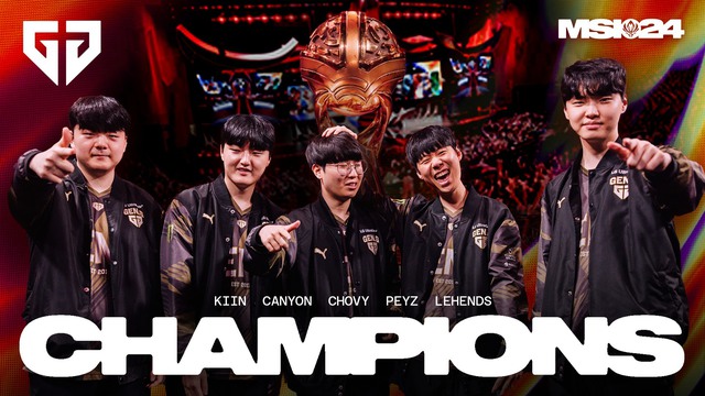 Gen.G chỉ mới là nhà vô địch MSI 2024