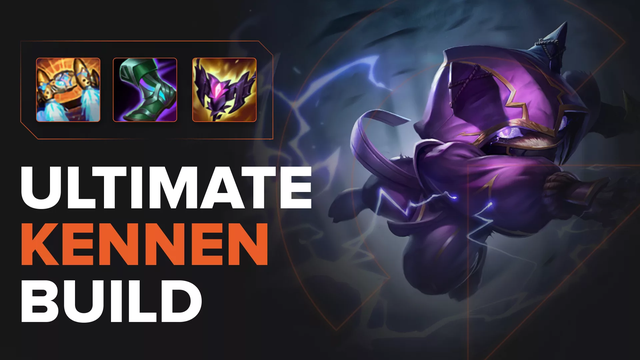Thông thường Kennen sẽ lên trang bị Thần Thoại là Đai Tên Lửa Hextech