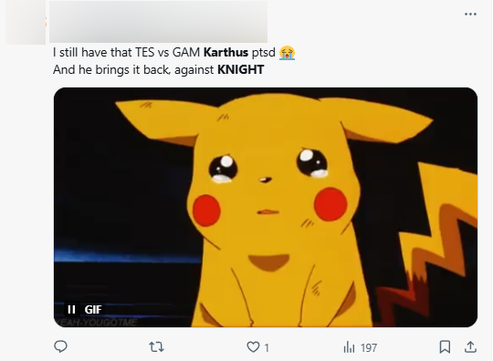 "Luôn có sự ám ảnh về trận TES - GAM khi gặp Karthus. Và hôm nay, Knight đã mang sự ám ảnh đó trở lại"